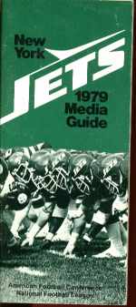 NY Jets 1979 Media Guide Excellent