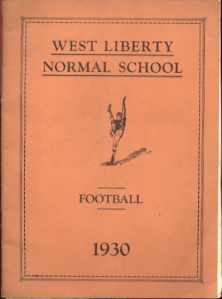 PA Normal School Football 1930 Program