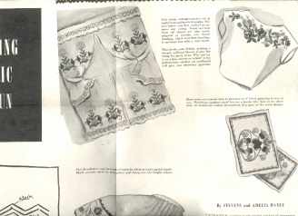 Fabric Painting Country Florial Patterns 1950