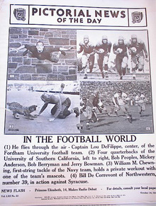 PHOTOS OF THE 1940 FOOTBALL WORLD