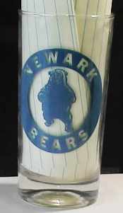 Newark Bears Continental Football Leag glass