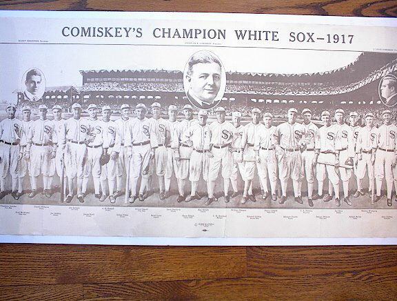 COMISKY'S CHAMPION WHITE SOX -1917 REPRINT