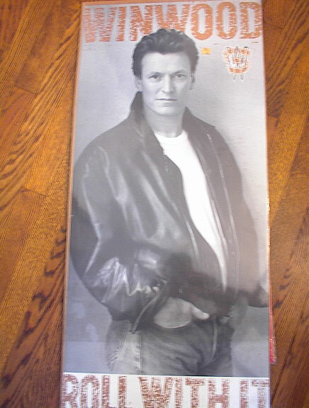 'WINWOOD' THE ROLL WITH IT ALBUM POSTER