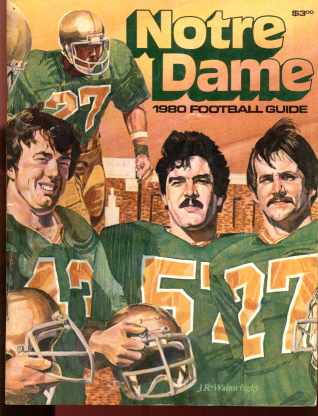 Notre Dame Football Media Guide 1980 Great