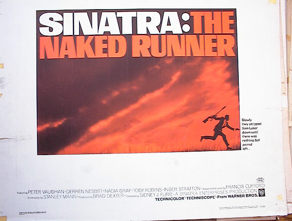SINATRA:THE NAKED RUNNER 1967 NICE POSTER