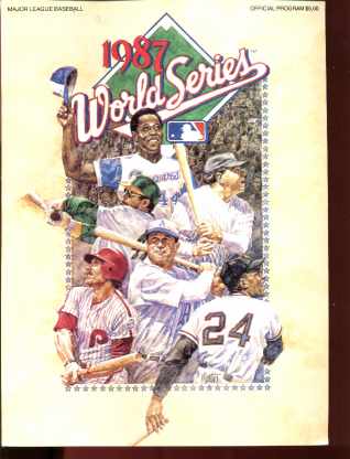 1987 World Series Official Program art cover
