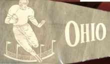 Great Ohio U Football Pennant 1950 11.5x28