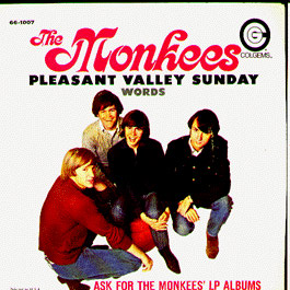 The Monkees PLEASANT VALLEY SUNDAY 45rpm covr