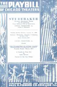 Beautiful The Playbill of Chicago 1/21/1934