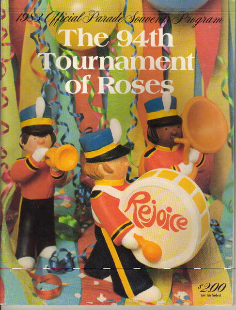 Tournamnet of Roses 94th Parade program 1983