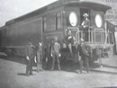 GREAT LATE 1800'S PHOTO OF ADVERTISING TRAIN
