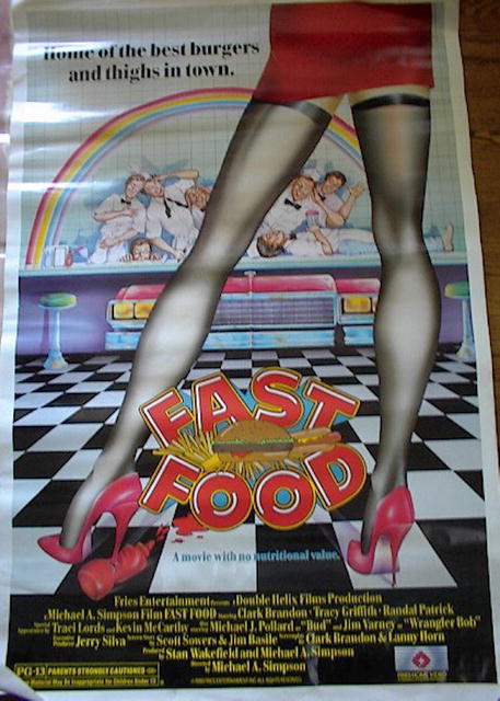 1989 FAST FOOD *ing CLARK BRANDON&TRACI LORDS