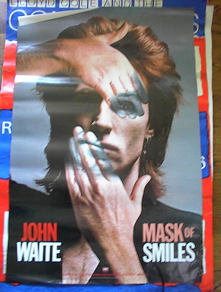 JOHN WAITE 'MASK OF SMILES 'ALBUM POSTER