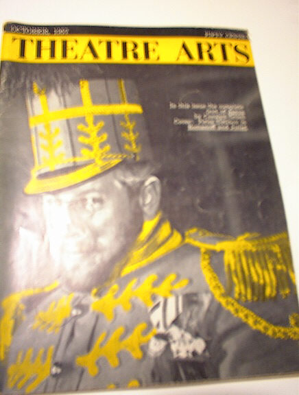 OCT 1957 ISSUE THEATRE ARTS PETER USTINOV COV