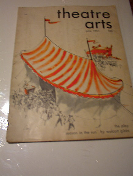 JUNE 1951 THEATRE ARTS MAGAZINE NICE COVER