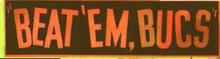 Pgh Pirates Bumber Sticker BEAT EM BUCS