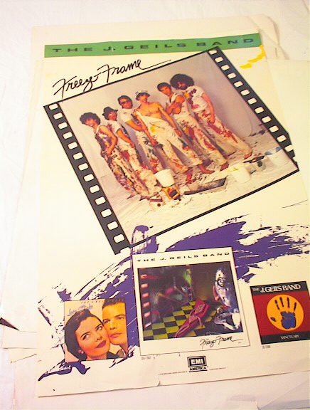 THE J.GEILS BAND FREEZE FRAME ALBUM POSTER