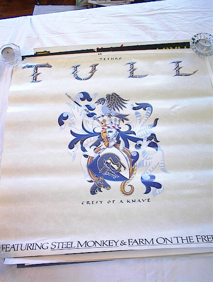 JETHRO TULL CREST OF A KNAVE ALBUM POSTER