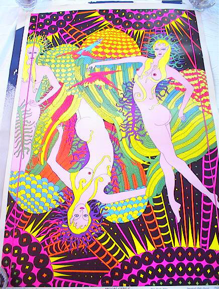 1969 CELESTIAL ART MOON GIRLS POSTER