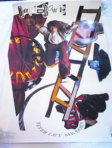 DAVID BOWIE NEVER LET ME DOWN ALBUM POSTER