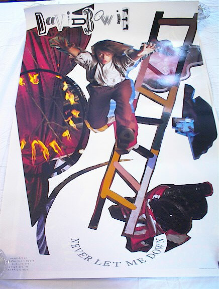 DAVID BOWIE NEVER LET ME DOWN ALBUM POSTER