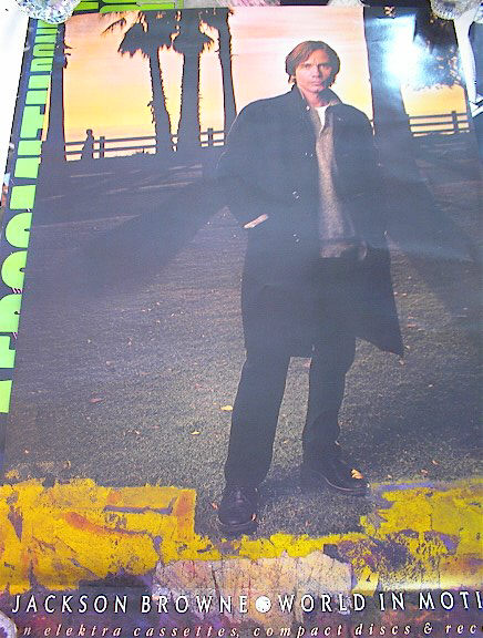 JACKSON BROWN WORLD IN MOTION ALBUM POSTER