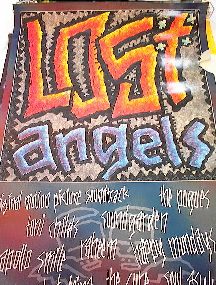1989 LOST ANGELS SOUNDTRACK POSTER