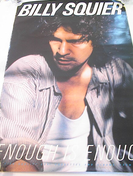 BILLY SQUIER ENOUGH IS ENOUGH ALBUM POSTER