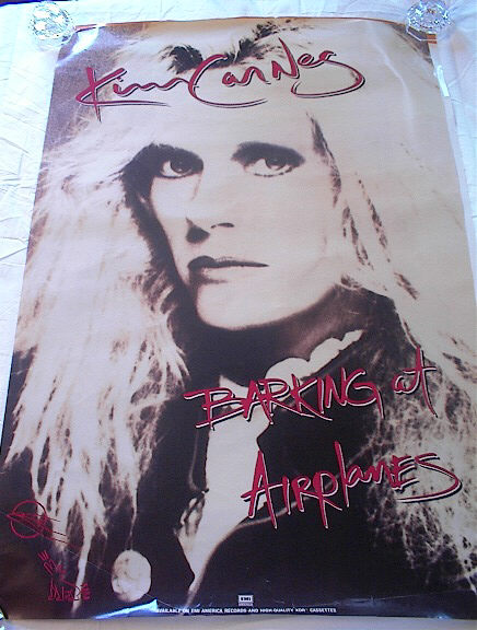 KIM CARNEG BARKING AT AIRPLANES ALBUM POSTER
