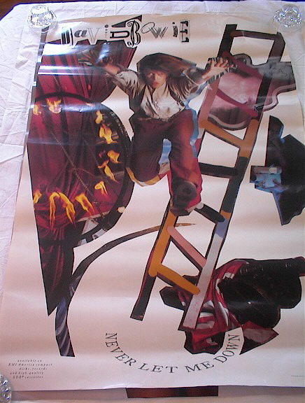 DAVID BOWIE NEVER LET ME DOWN ALBUM POSTER