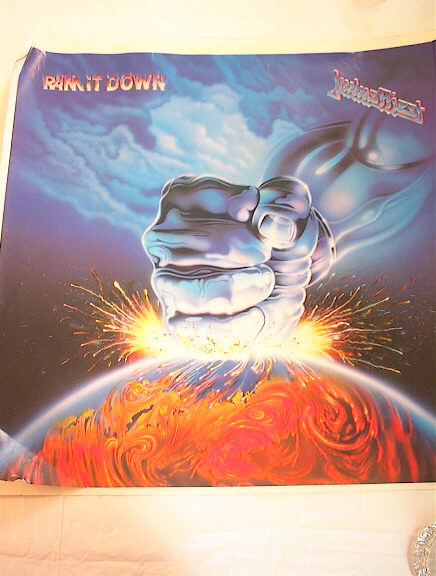 1988 JUDAS PRIEST RAM IT DOWN ALBUM POSTER
