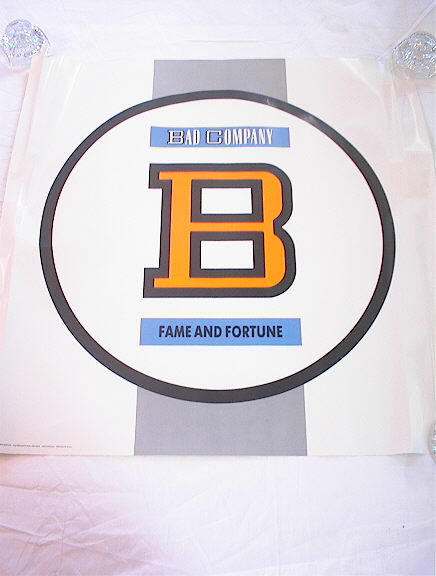 1968 BAD COMPANY B FAME AND FORTUNE POSTER