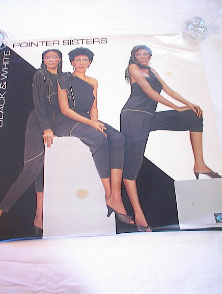 POINTER SISTERS BLACK AND WHITE ALBUM POSTER