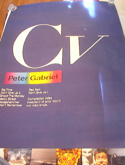GREAT BIG PETER GABRIEL CV ALBUM POSTER