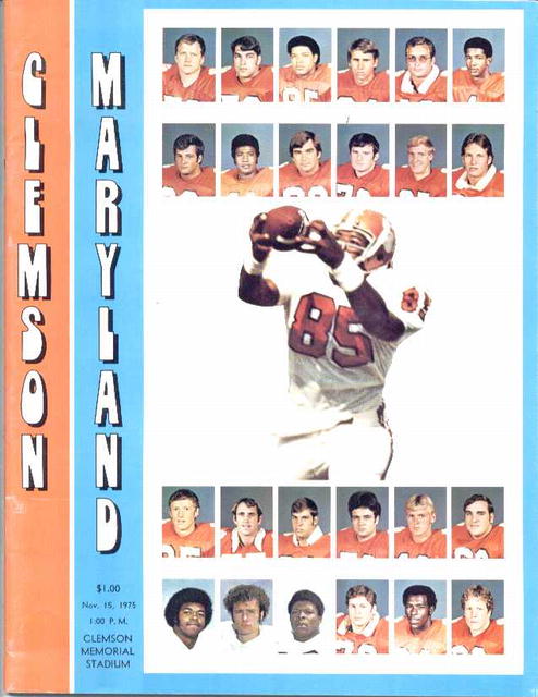 '75 Clemson vs. Maryland Official Program