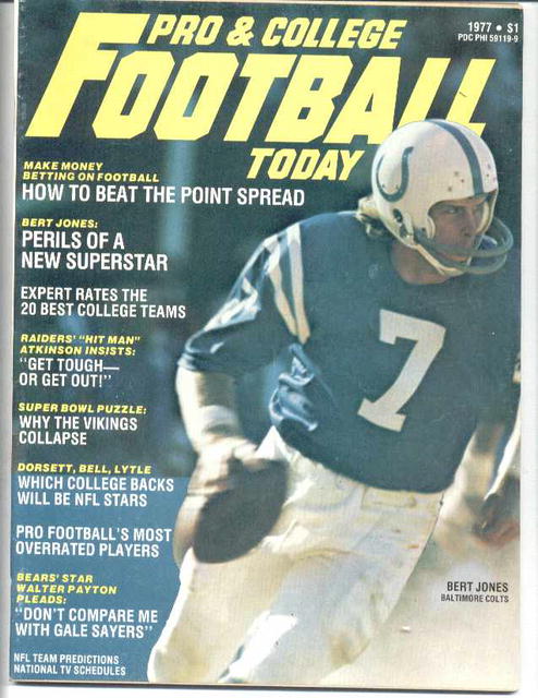 Pro & College Football/Bert Jones cov.'77