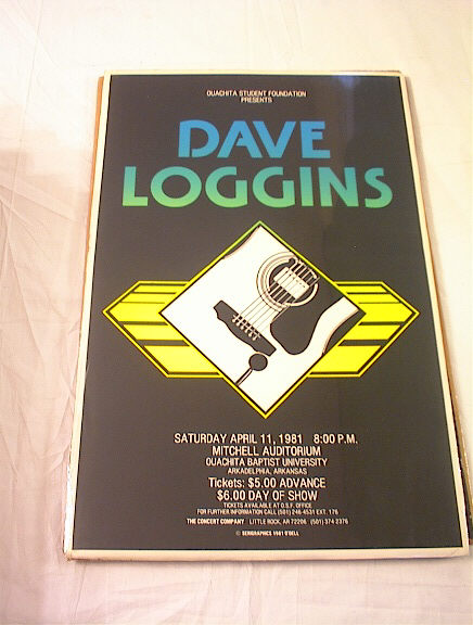 1981 DAVE LOGGINS CONCERT POSTER