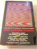 APRIL 5,1982 JEFF LORBER FUSION CONCERT POSTE