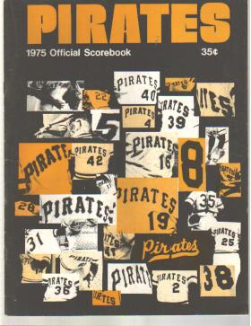 Pgh Pirates vs NY Mets 1975 scorebook VG