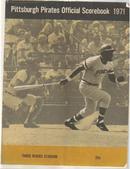 Pirates v Philies 1971 scorebook Clemente