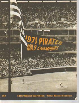 Pirates v Atlanta 71 scorebk 3 Rivers Stadium