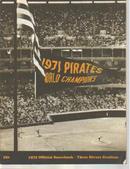 Pirates v Atlanta 71 scorebk 3 Rivers Stadium