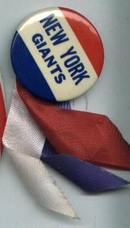 Buttton & Ribbons, NY Giants