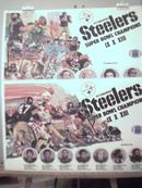 4 Pgh Steelers 1979 art & photo placemats EX