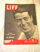 AUGUST 1,1949 LIFE MAGAZINE JOE DIMAGGIO
