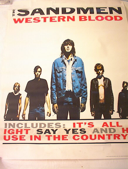 THE SANDMEN WESTERN BLOOD ALBUM POSTER