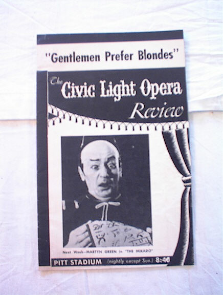 Gentlemen Prefer Blondes 1953 Pitt Stadium