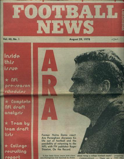 Football News, 8/29/78