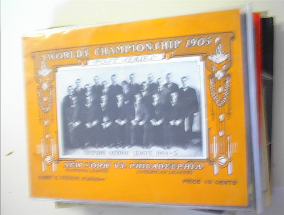 New York vs Philadelphia 1905 Score Book