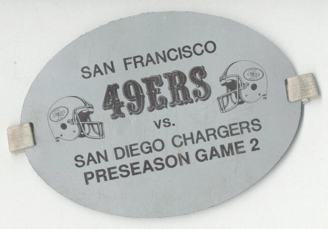 SF 49ers Game Pass Armband 1970s UNIQUE